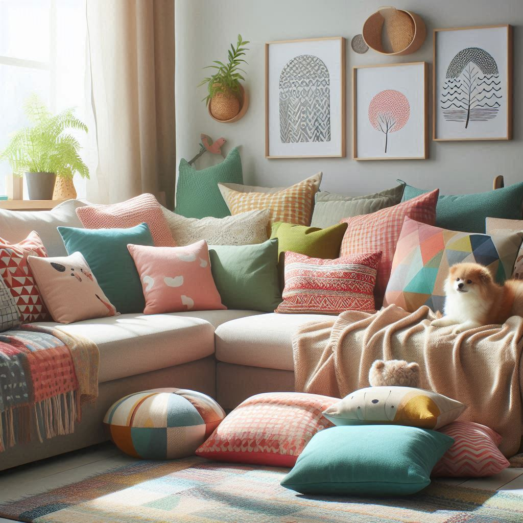 How to Arrange Pillows on a Sectional 4 - bedcomfort.pro