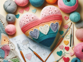 How to Crochet a Heart Pillow 2 - bedcomfort.pro